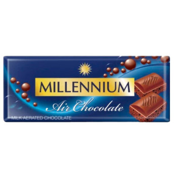 Шоколад Millennium молочный пористый, 85 г (4820240030744) Шоколад Millennium молочный пористый, 85 г (4820240030744)