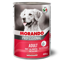 Консервований корм Morando PROFESSIONAL для дорослих собак, паштет з качкою, 400 г