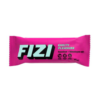 Батончик у шоколадній глазурі Fizi Hazelnut+himalayan salt 45г Батончик у шоколадній глазурі Fizi Hazelnut+himalayan salt 45г