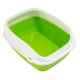 Туалет для кошек с рамкой MPS BETA PLUS SMALL GREEN, 43x31x16 см