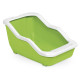 Туалет для кішок з рамкою MPS NETTA OPEN GREEN, 54x39x29 см