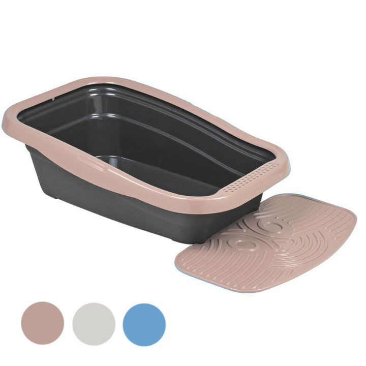 Туалет для кішок з рамкою і килимком MPS NELLA KIT, 58x37,5x18 см