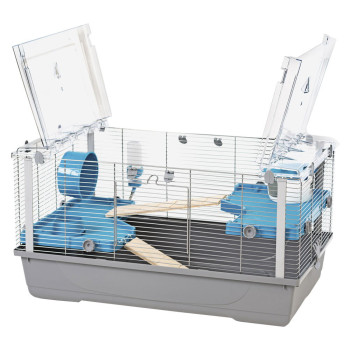 Клітка для кролів та морських свинок MPS EVA 22 GREY/СHROME, 79x45x42h