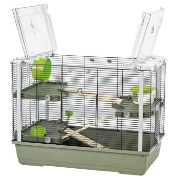 Клітка для кролів та морських свинок MPS EVA 23 GREEN/BLACK, 79x45x60h