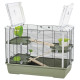 Клітка для кролів та морських свинок MPS EVA 23 GREEN/BLACK, 79x45x60h