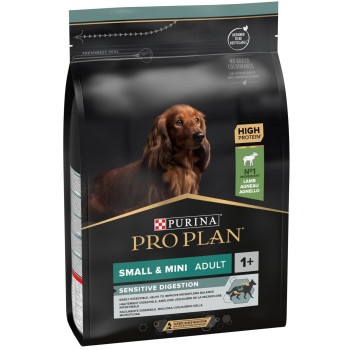 Сухой корм PRO PLAN Small&Mini Adult 1+ Sensitive Digestion для взрослых собак мелких пород с чувствительным пищеварением с ягненком 3 кг
