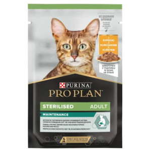 Влажный корм PRO PLAN Sterilised Nutrisavour для стерилизованных кошек с курицей 85 г