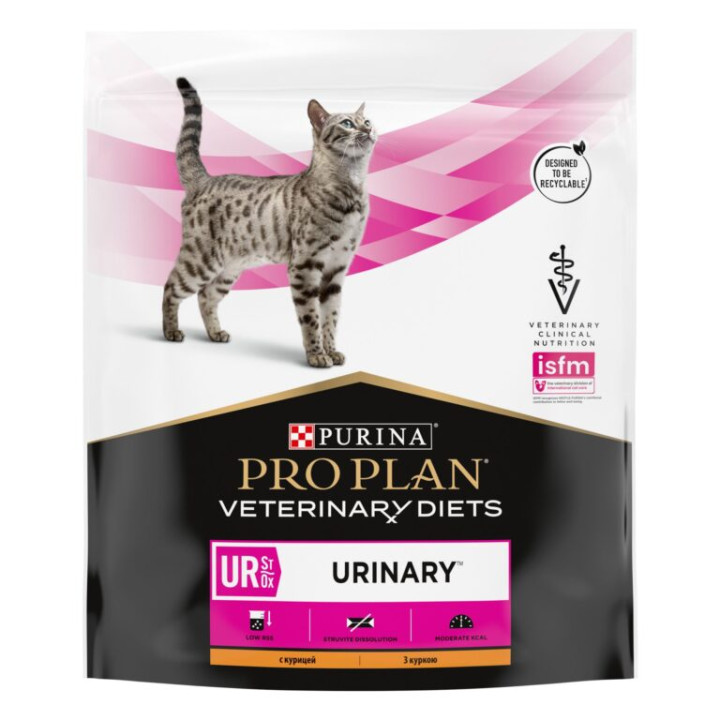 Сухий дієтичний корм PRO PLAN VETERINARY DIETS UR ST/OX Urinary для котів для розчинення та зниження утворення струвітних каменів 350 г