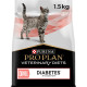 Сухой диетический корм PRO PLAN VETERINARY DIETS DM ST/OX Diabetes Managment для взрослых кошек для регулирования поступления глюкозы (сахарный диабет) 1,5 кг