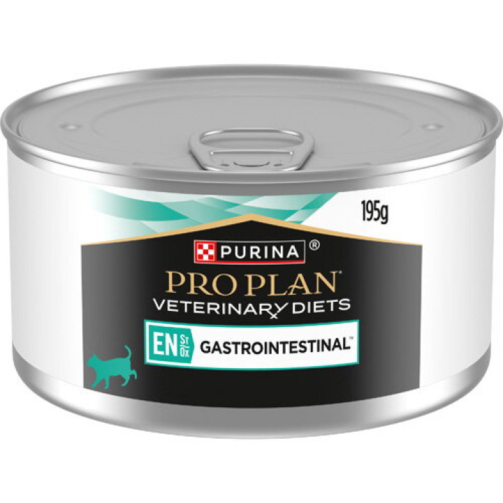 Влажный диетический корм PRO PLAN VETERINARY DIETS EN Gastrointestinal для котят и взрослых кошек для уменьшения расстройств кишечной абсорбции и кормления в период восстановления, выздоровления мусс 195 г