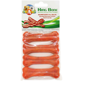 Кістка Croci King Bone Bacon, 10см, 35гр, 4шт/уп
