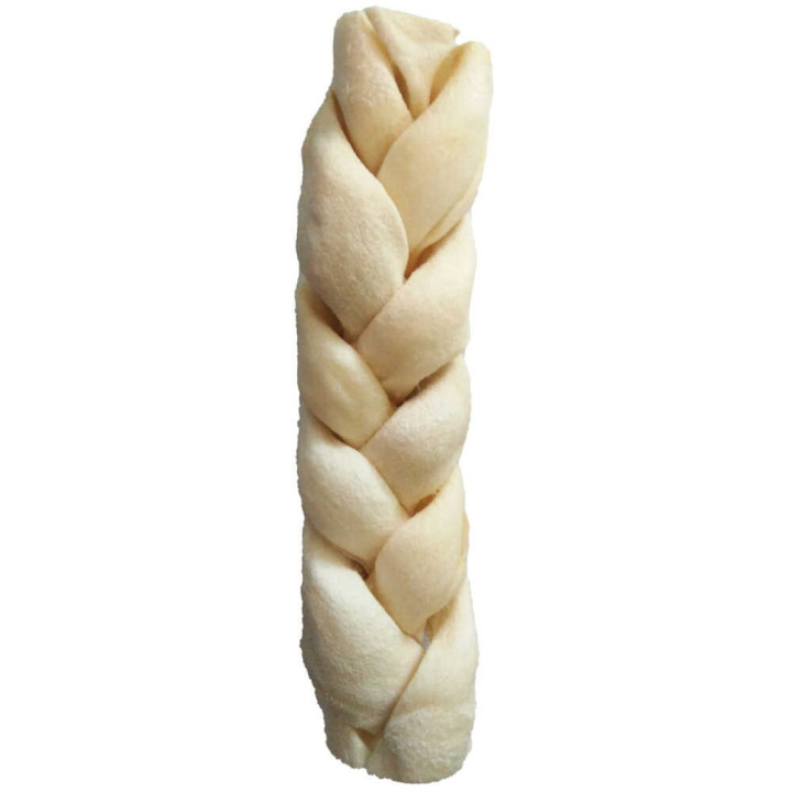Косичка жилованная Croci King Bone белая 15см, 55гр, 1шт/уп