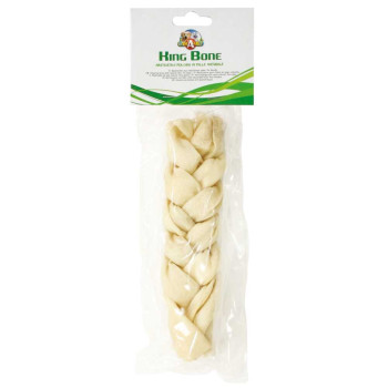 Косичка жилована Croci King Bone біла 20см, 95гр, 1шт/уп