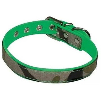 Croci Fluo Camouflage - нашийник Croci Fluo Camouflage для собак 2×40 см екошкіра/джинс хакі (8023222159501)