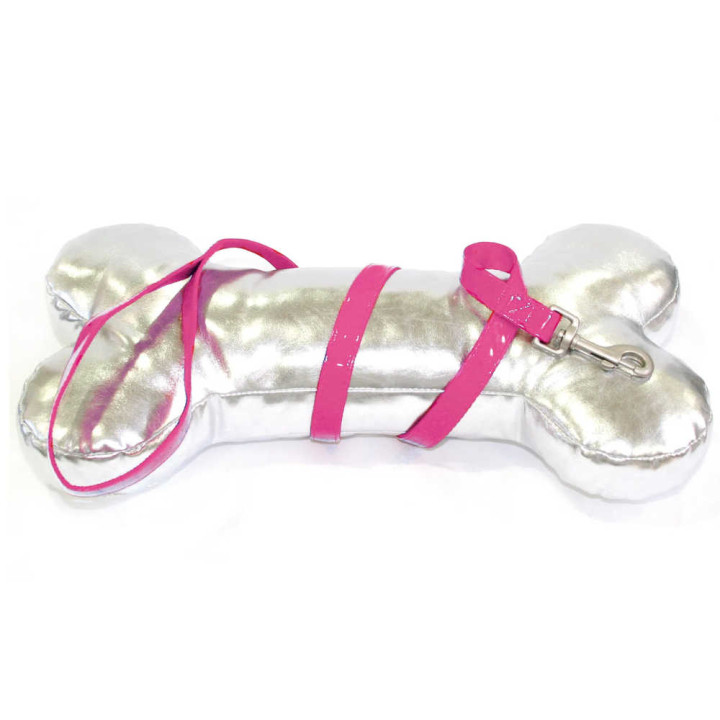 Croci Glossy - поводок Croci Glossy для собак 1,5×120 см кожзам лак/нейлон розовый (8023222067097)