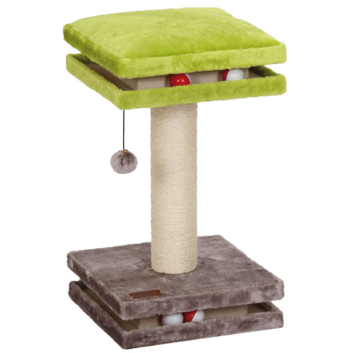Кігтеточка CROCI Interactive Floors, етажерка з кульками, 35х35х50 см