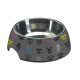 Миска CROCI MILAMINE GEOMETRICAL, нержавеющая, резиновая основа, 0,80л, 24 см