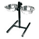 Стояк с мисками CROCI DINNER SET регулируемый, 2х25см, 2,9л