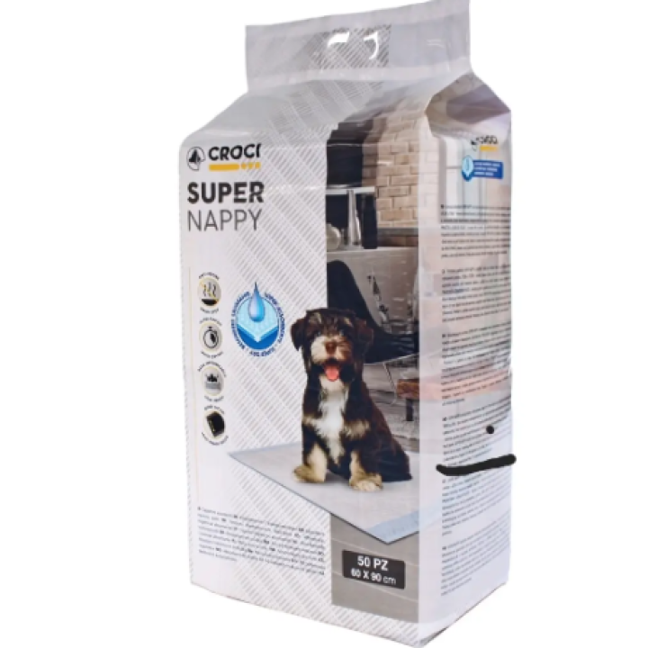 Croci Super Nappy - пелюшки Super Nappy для собак 90х60 50 шт (8023222099531)