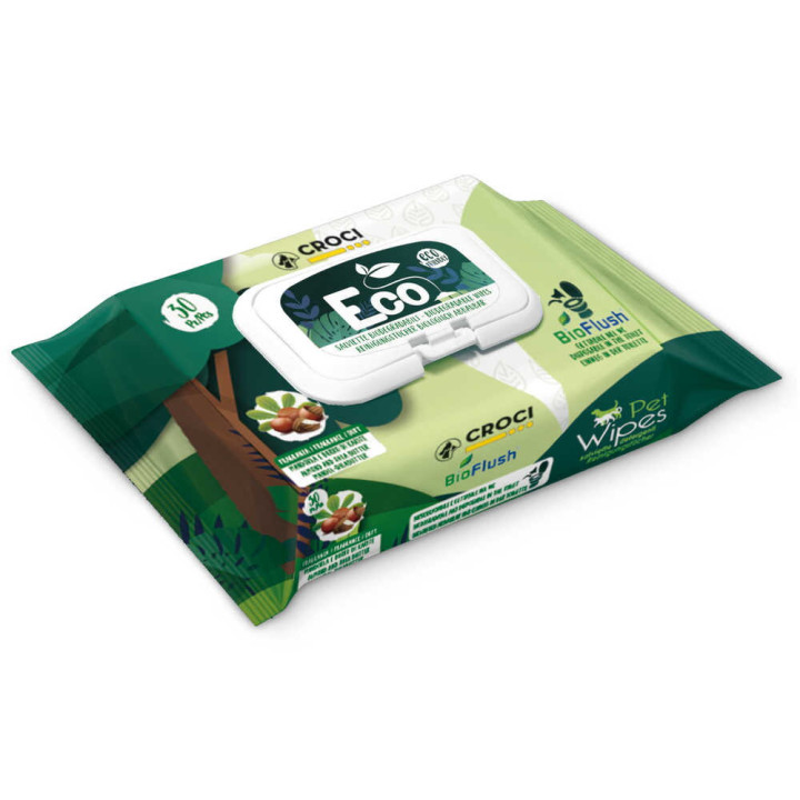 Серветки гігієнічні CROCI ECO ALMOND/SHEA BUTTER, 30 шт/уп
