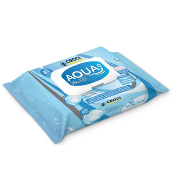 Серветки гігієнічні для котів CROCI SENSITIVE AQUA+, 40 шт/уп