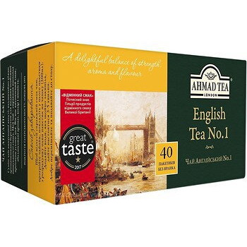 Чай черный "Ахмад" English Tea No.1 40х2 г Чай черный "Ахмад" English Tea No.1 40х2 г