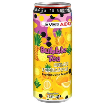 Напиток безалкогольный EVER AID Bubble Tea Melon Pineapple, ж/б, 0,33 л