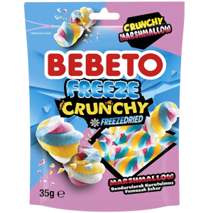 BEBETO Маршмелоу-кранчі "Ваніль" 35 г (8690146182283)