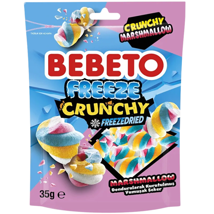 BEBETO Маршмелоу-кранчі "Ваніль" 35 г (8690146182283)