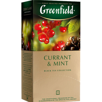 Чай черный Greenfield Currant & Mint 25х2 1,8 г Чай черный Greenfield Currant & Mint 25х2 1,8 г