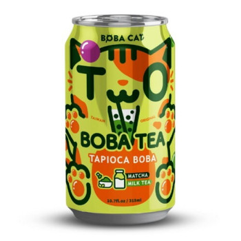 Чай Бабл с матча и тапиокой Boba Cat, 315 мл Чай Бабл с матча и тапиокой Boba Cat, 315 мл