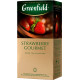 Чай чорний Greenfield Strawberry Gourmеt зі смаком полуниці та шоколаду 25х1,5 г