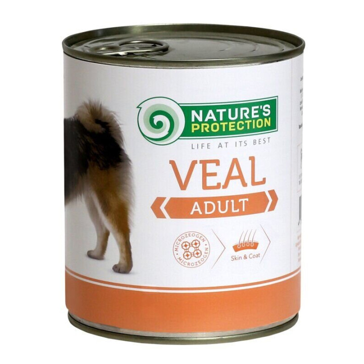 Вологий корм для дорослих собак всіх порід з телятиною Nature's Protection Adult Veal 400г