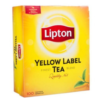 Чай чорний Lipton Yellow Label 100х2 г