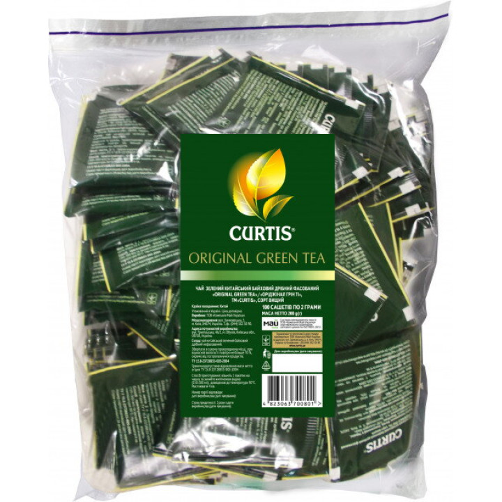 Чай зеленый Curtis Original Green Tea 100шт. х 2г (4823063700801)