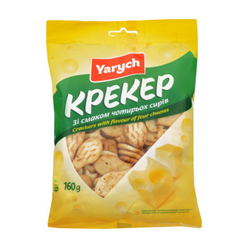 Крекер Yarych Со вкусом четырех сыров 160 г Крекер Yarych Со вкусом четырех сыров 160 г
