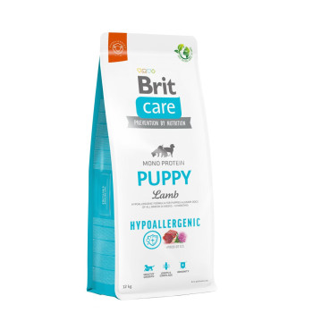Brit Care Hypoallergenic Puppy - корм Бріт для цуценят і молодих собак усих порід з ягням 12 кг (172213)