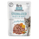 Корм влажный для стерилизованных кошек Brit Care Cat Sterilized, филе в соусе с кроликом, 85 г