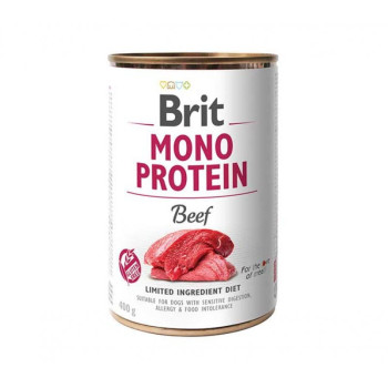 Brit Mono Protein Dog - консерви Бріт Моно Протеїн з яловичиною для собак 400 г (100831/100057/9766)