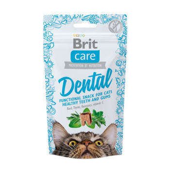 Brit Care Dental - функциональное лакомство Брит Дентал с индейкой для котов 50 г (111263/1371)