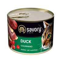 Savory Cat Can Adult Duck - консерви Сейворі для вибагливих котів з качкою 200 г (30617)