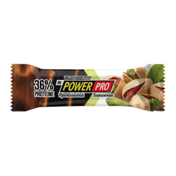 Протеїновий батончик Power Pro 36% білку, фісташкове праліне, 60 г (4820231512655)
