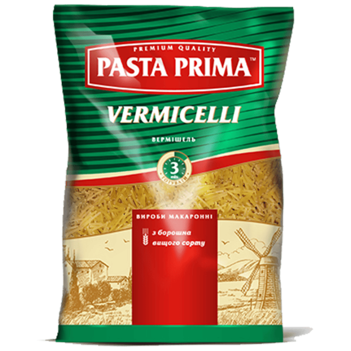 Макарони Pasta Prima Вермішель ПУ 750г