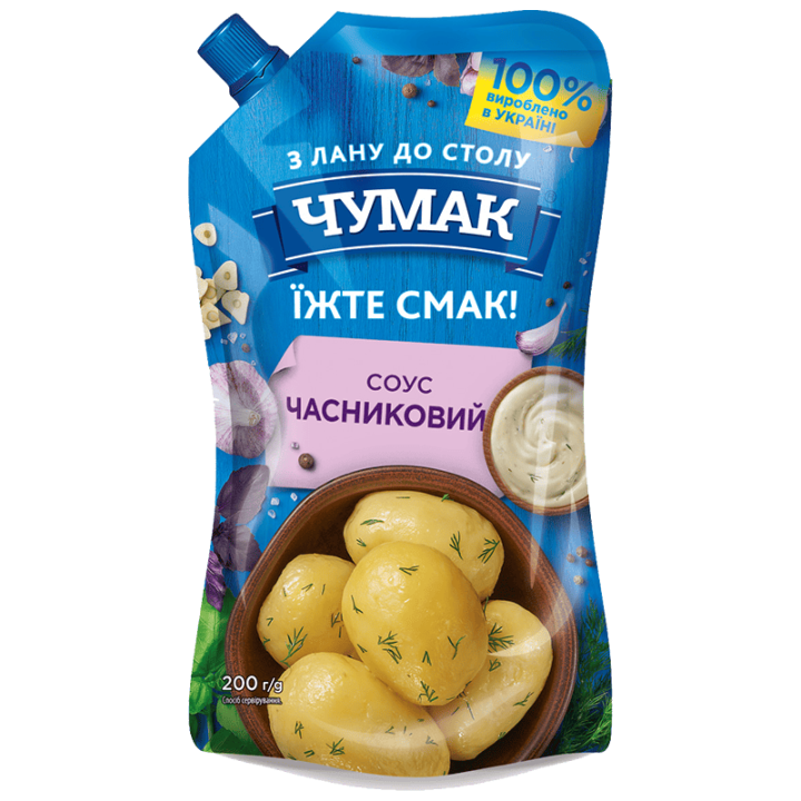 Соус ЧУМАК Часниковий ДП 200г