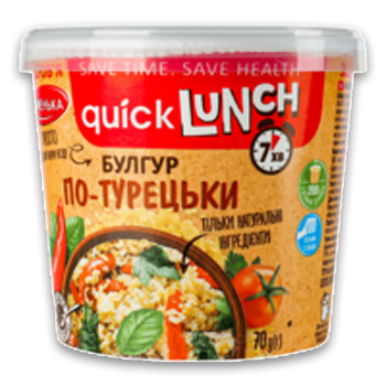 Булгур Жменька По-турецьки QuickLunch ст 70г Булгур Жменька По-турецьки QuickLunch ст 70г