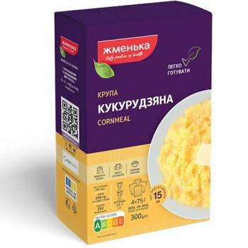 Крупа Жменька кукурудзяна шліфована №4 к/у 4х75г Крупа Жменька кукурудзяна шліфована №4 к/у 4х75г