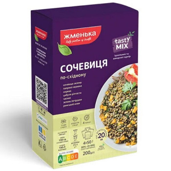 Сочевиця Жменька пряна По-східному Tasty Mix к/у 200г Сочевиця Жменька пряна По-східному Tasty Mix к/у 200г