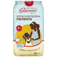 Крупа Сквирянка кукурудзяна дрібна Екстра 115 ПОЛЕНТА фас. 0,6кг