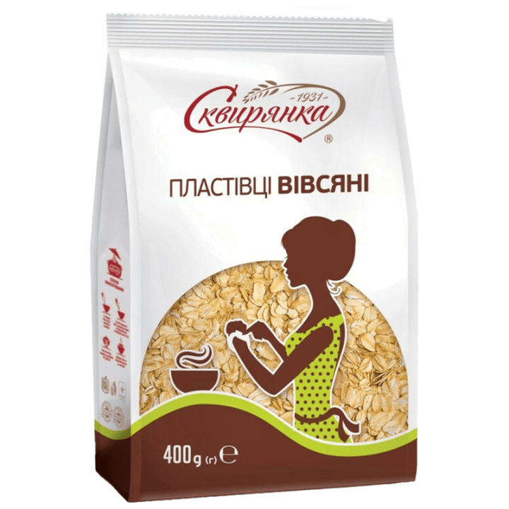 Пластівці Сквирянка вівсяні фас. 0,4кг