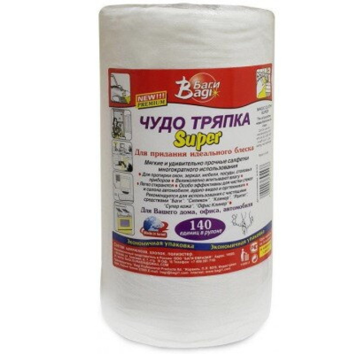 Чудо Тряпка Bagi Super 140 листов (7290003395538)